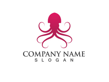 Octopus logo vector design symbol preview picture