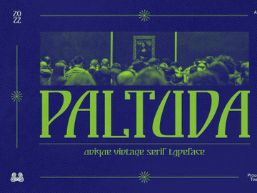 Paltuda - Vintage Display Font preview picture