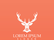Deer Logo Template vector icon illustration design