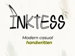 INKTESS – Modern Casual Handwritten Font - (OTF-TTF) preview picture