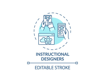Instructional designers concept icon preview picture