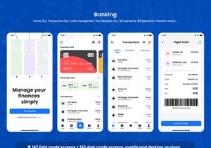 FinX - Mobile Banking, Crypto and Stock.. IU Kits