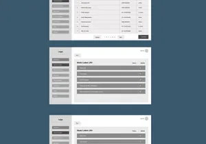 Wireframe for admin dashboard
