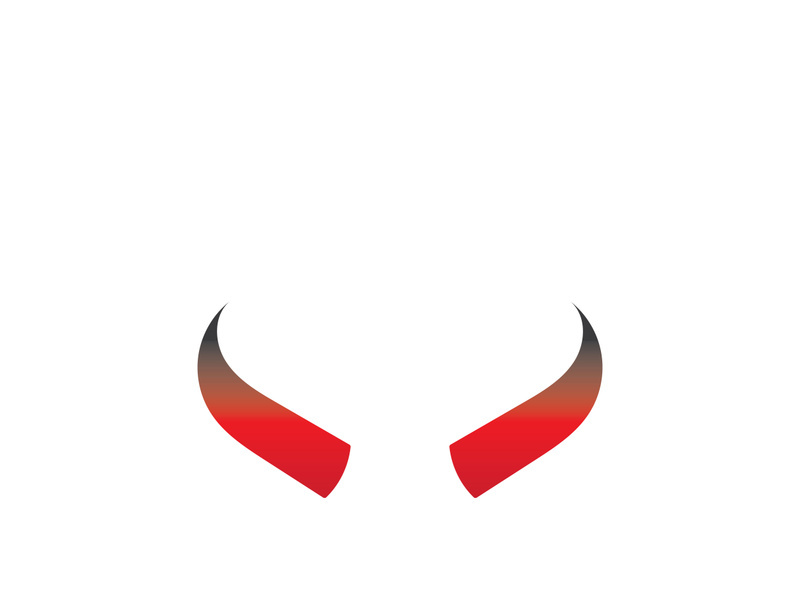Devil horn Vector icon design illustration Template