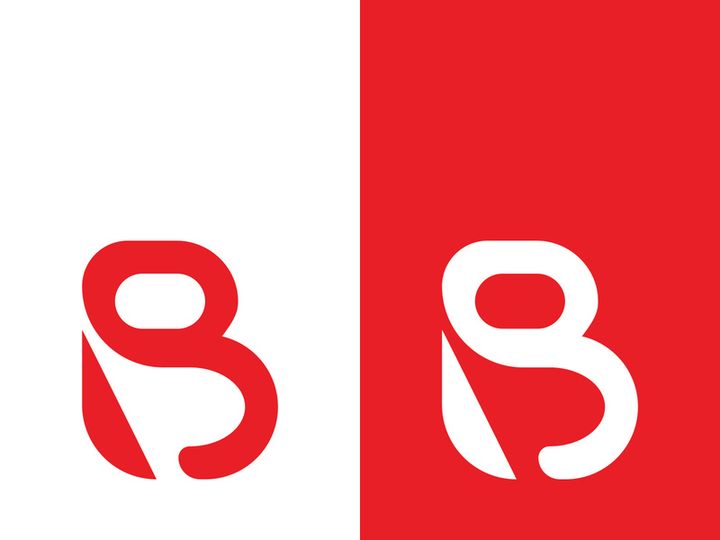 B letter logo template vector illustration