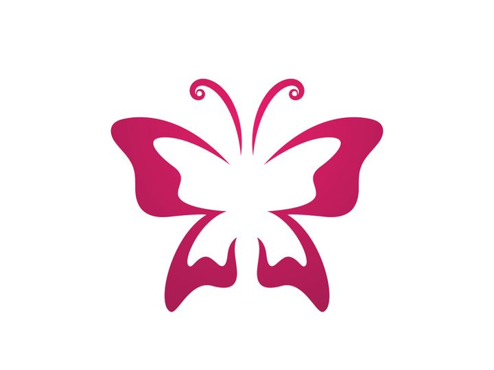 Beauty Butterfly Logo vector template