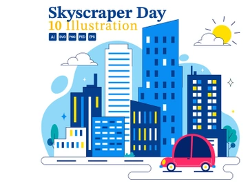 10 Skyscraper Day Illustration preview picture