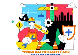 10 Day For Safety And Health At Work Illustration