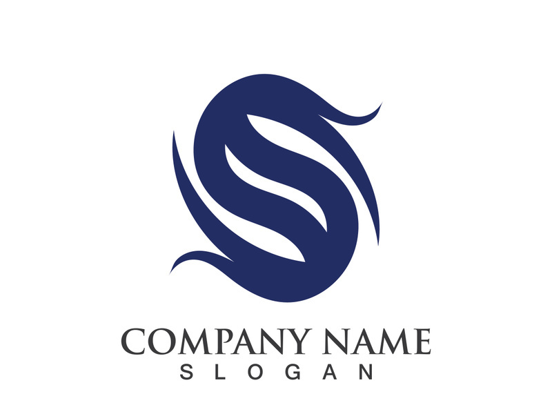 Business corporate S letter logo design vector