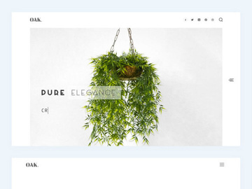 OAK: A free HTML template for creative portfolios preview picture