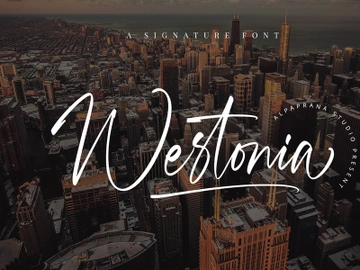 Westonia - Signature Font preview picture