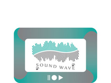 Sound waves vector illustration design template