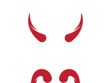Devil horn Vector icon design