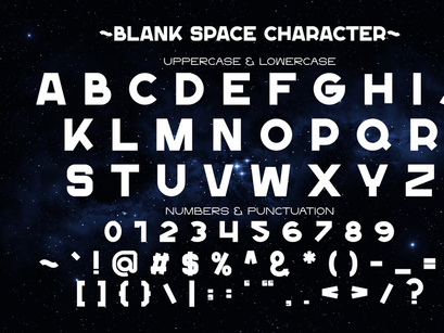 Blank Space - Modern Font