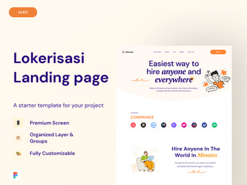 Job Finder Landing Page - Lokerisasi preview picture