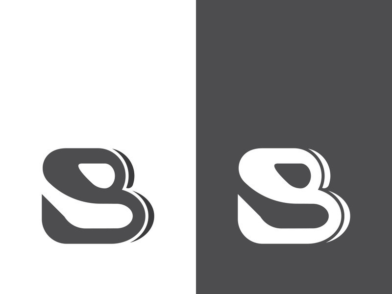 B letter logo template vector illustration