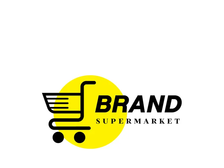 Logo design for  supermarket made in adobe illustrator