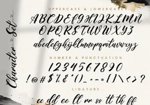 Hanyka Rathery - Lovely Script Font