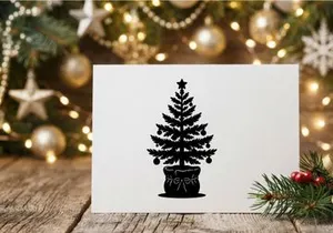 Decorative Christmas Tree in a Pot for Holiday Celebrations