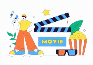 10 Movie Vector Illustration