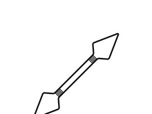 ninja weapons vector logo