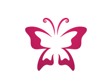 Beauty Butterfly Logo vector template preview picture