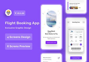 Flight Booking Ticket App Design
