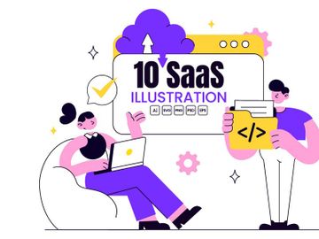 10 SaaS Vector Illustration preview picture