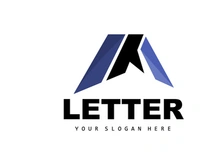 A Letter Logo, Letter Logotype Vector