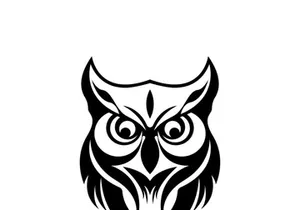 Owl logo icon design animal and simple business abstract vector