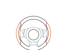 Steering Wheel vector image logo icon