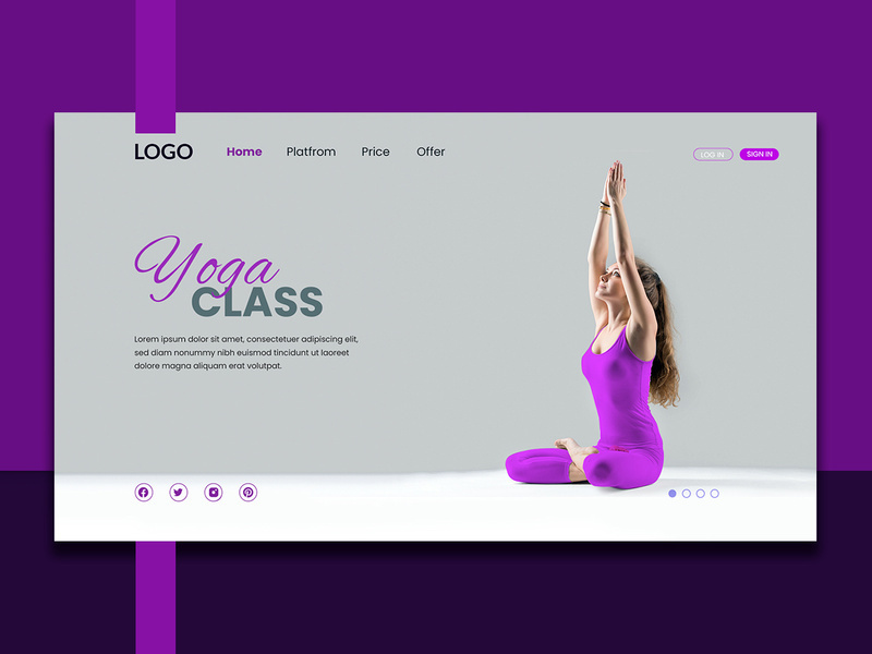 Yoga Landing Page Design