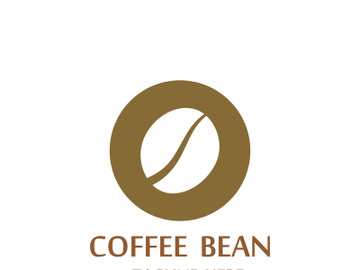 Coffee bean logo for cafe, business, label. preview picture