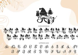 Romantic Christmas Monogram