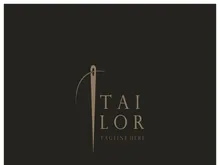 tailor logo icon illustration template combination of buttons for clothes, thread and sewing machine, for clothing product design, convection companies, fashion in vector form