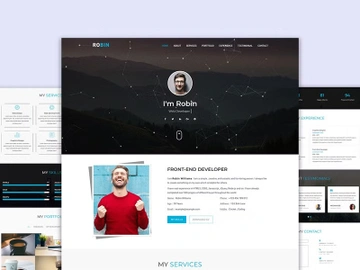 Personal Portfolio Landing Page Template preview picture