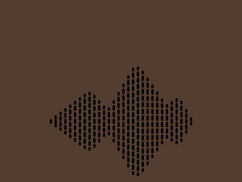 Sound waves logo background modern music vector image