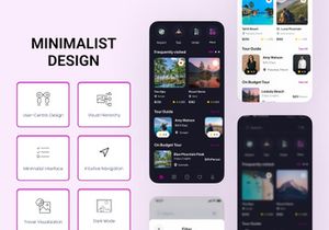 Travel Minimalist UI Kit