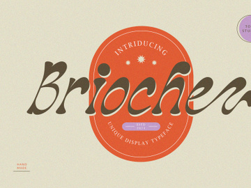 Brioche || display typeface preview picture