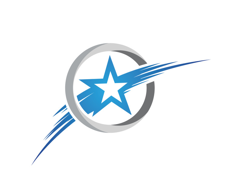 Faster Star Logo Template