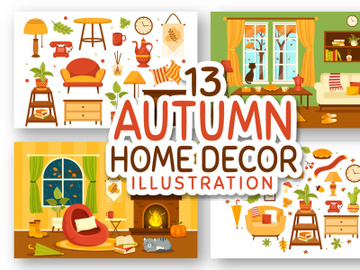 13 Autumn Home Decor Illustration preview picture