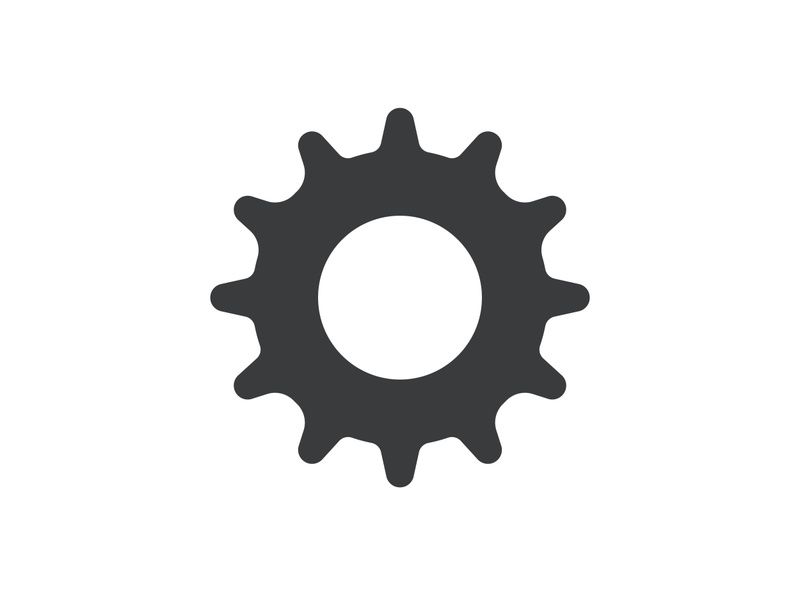 Gear icon logo vector