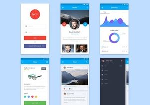 Material Design mobile UI kit