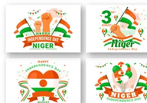 13 Niger Independence Day Illustration