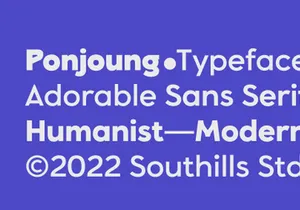 Ponjoung Sans Family