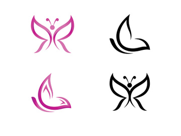 Butterfly logo vector design preview picture