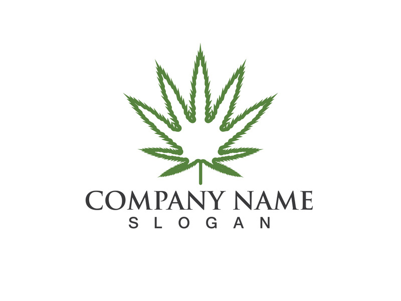 Canabis leaf vector illustration icon