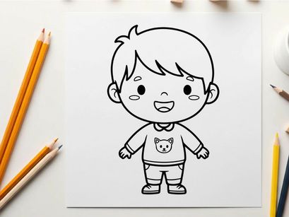 Crying toddler boy in pajamas vector illustration