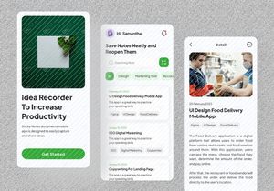 Sticky Note Mobile App UI Kit