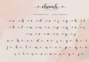 Cherish - Script Font